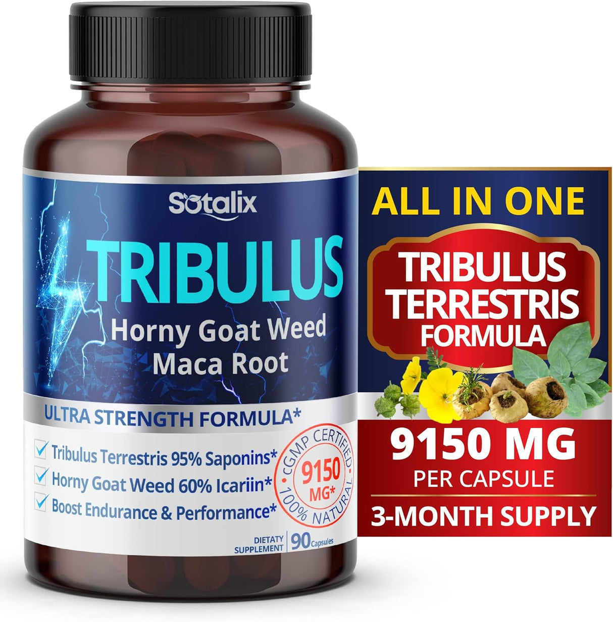 Suplementos Extracto de Tribulus Terrestris 90 unidades