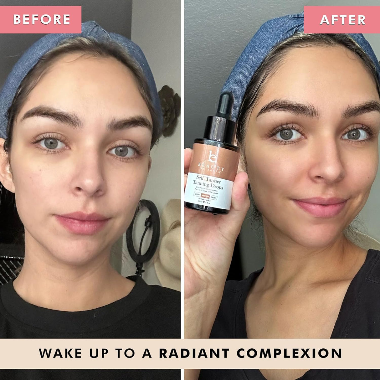 Gotas de bronceado faciales autobronceadoras Beauty by Earth