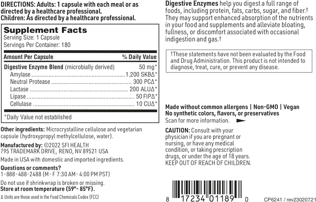 Suplementos Enzimas digestivas Potente mezcla de enzimas