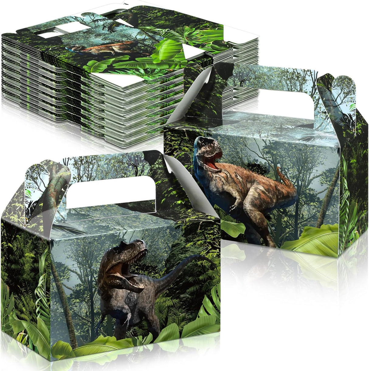 Set de Cajas de Golosinas con Tema Dinosaurio para Fiestas