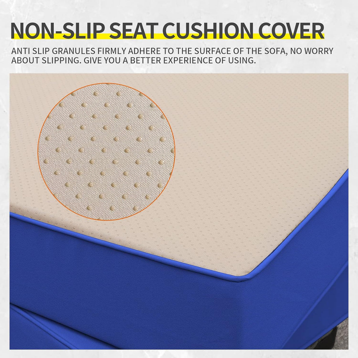 Lviden Juego de muebles de mimbre para patio de 4 piezas, juego de conversación al aire libre, sofá seccional de ratán de polietileno con mesa de almacenamiento y cojines azul rey