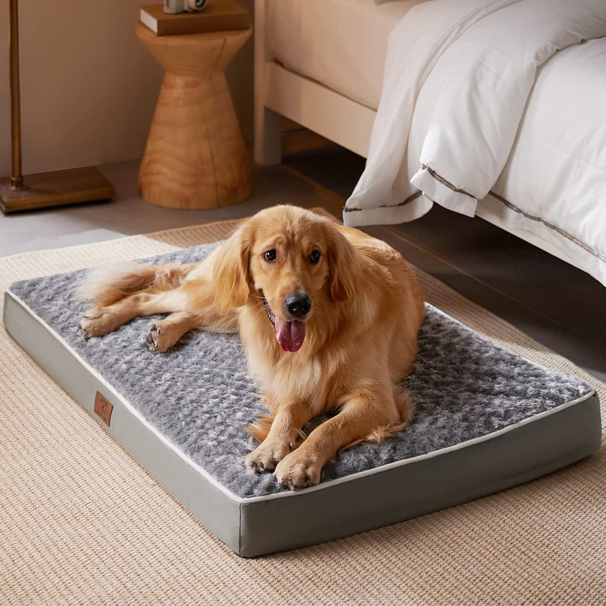 Cama ortopédica grande para perros WNPETHOME, espuma, 35x23x3