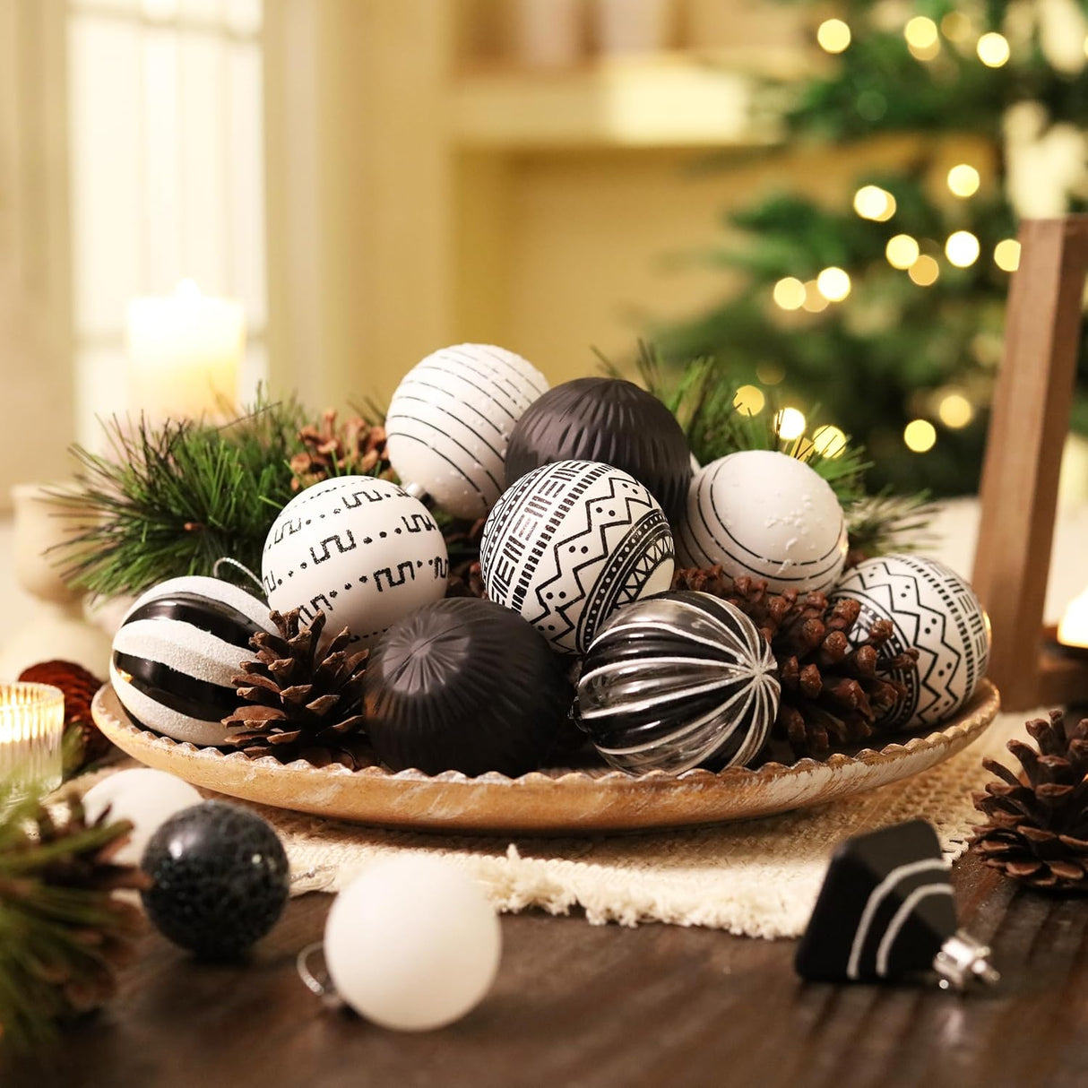 Adornos Navideños DecorbyHannah, 21ct, Boho, Shatterproof