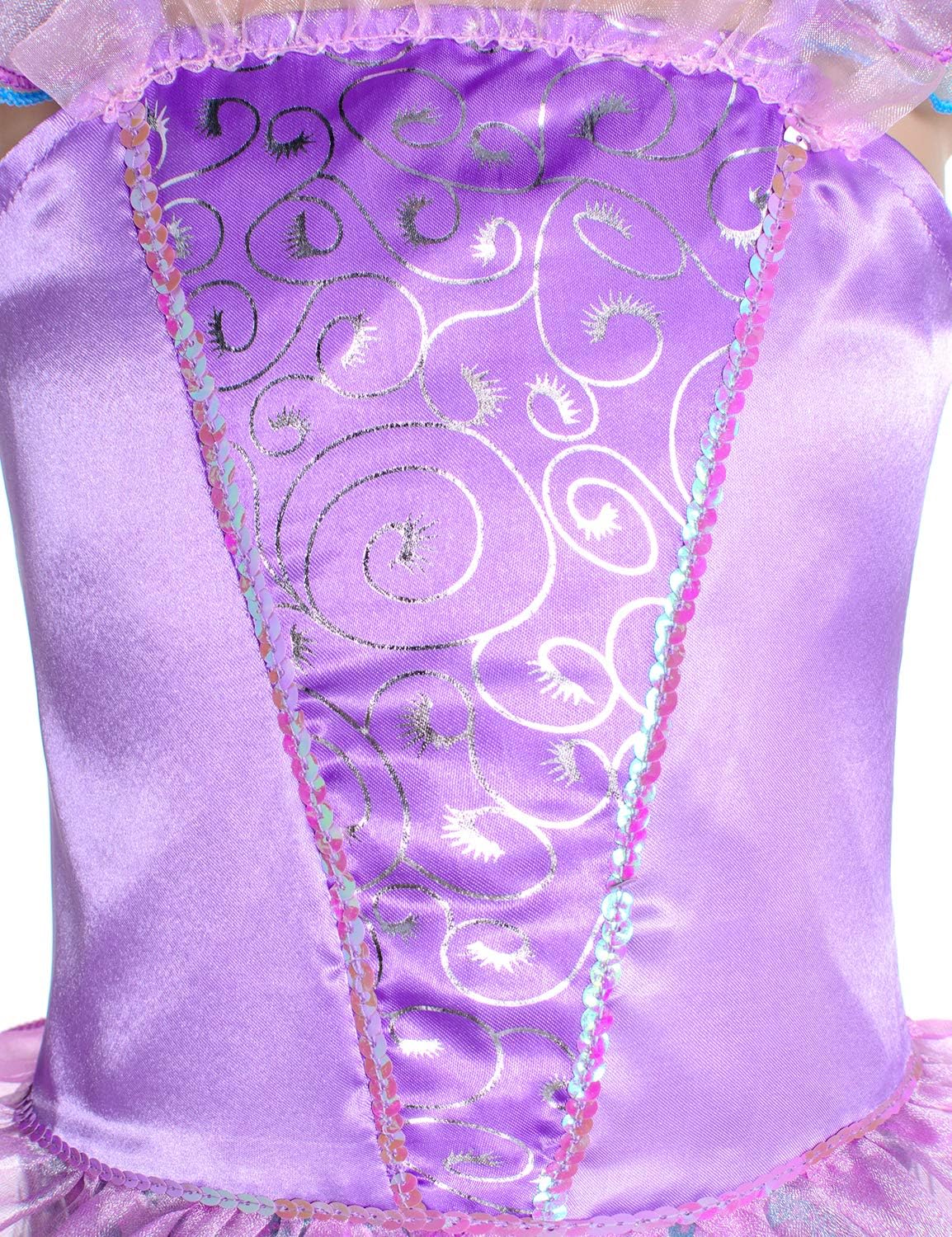 Disfraz de sirena para niñas Joy Join con peluca y corona