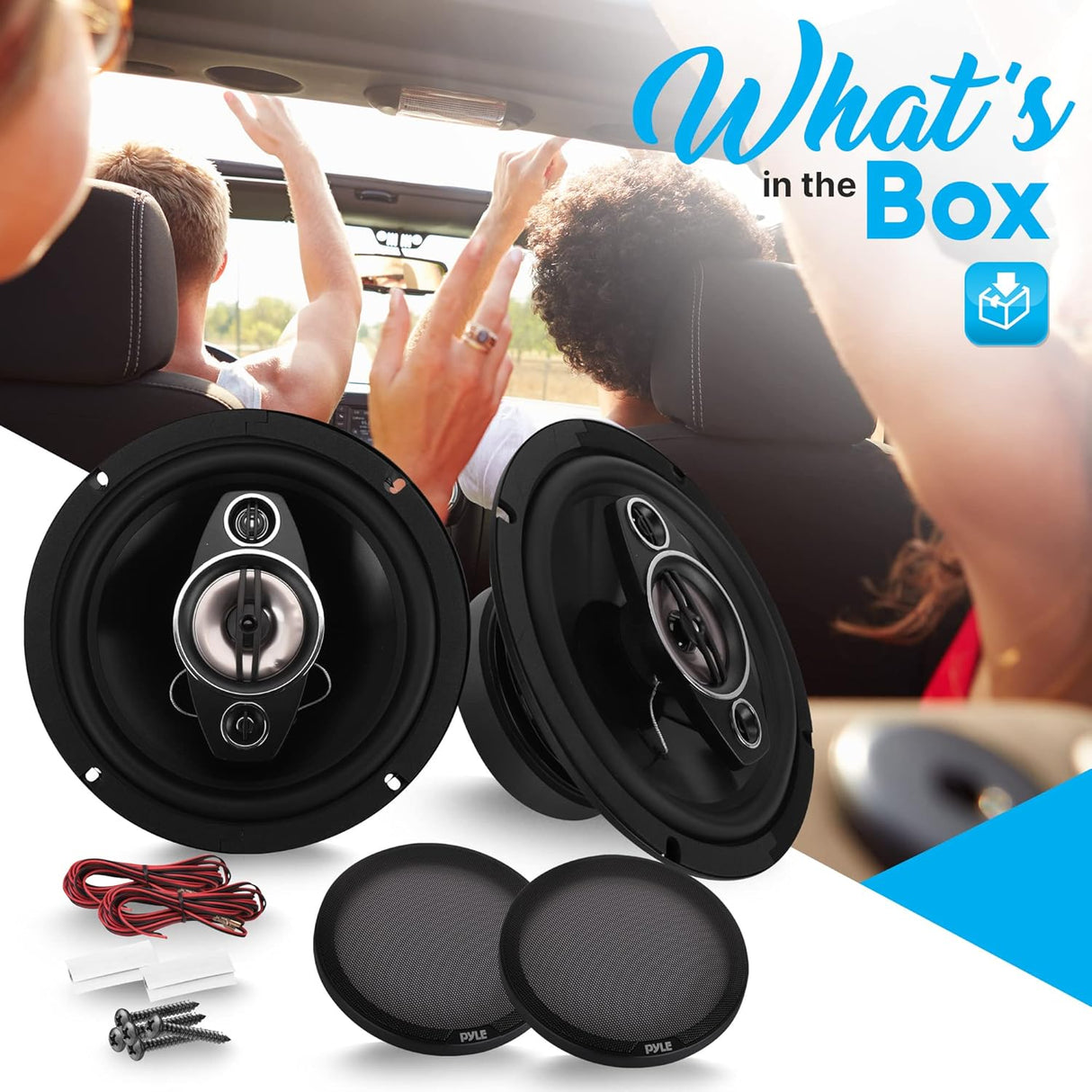 Parlante de cuatro vías 500 vatios PYLE PL814BK