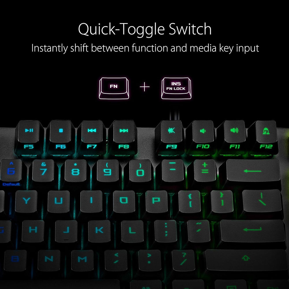 Teclado Mecánico ASUS ROG Strix Scope RX con RGB y Switches Rojos