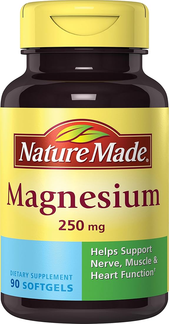 Nature Made Magnesium 250 mg Cápsulas blandas 90 Ct