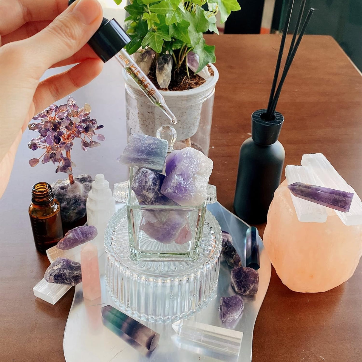 Cristales de Fluorita Crudos para Sanación y Decoración