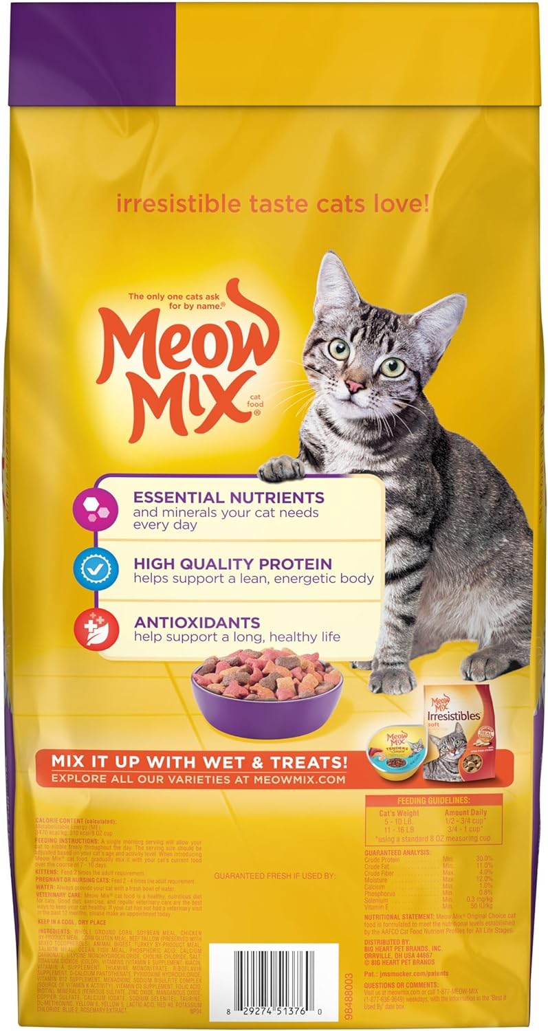 Meow Mix - Comida seca para gatos, Original