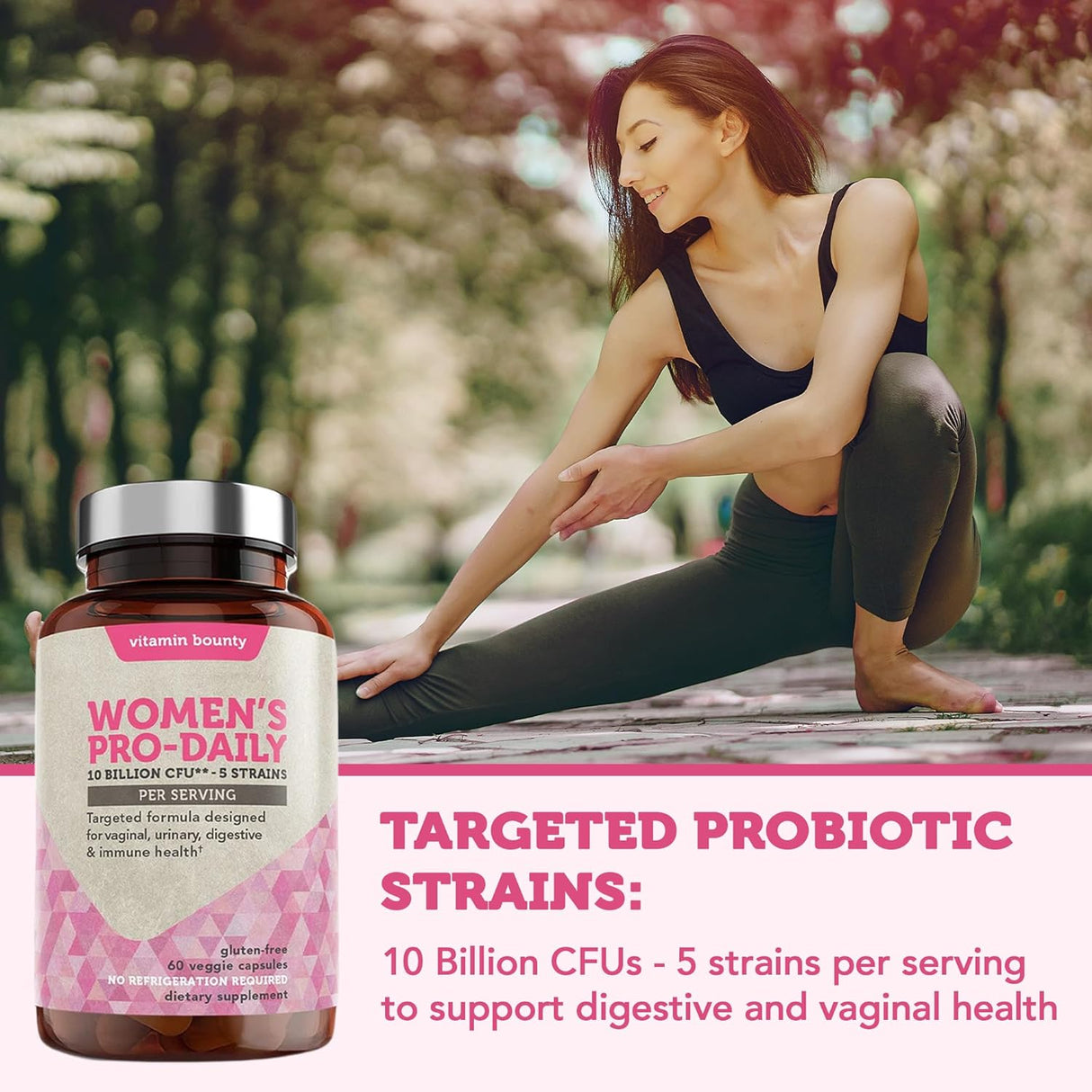 Vitamin Bounty Probiótico vaginal y prebiótico para mujer