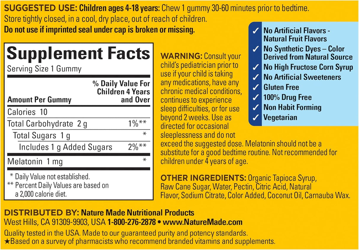 Nature Made Kids gomitas para niños 45 unidades