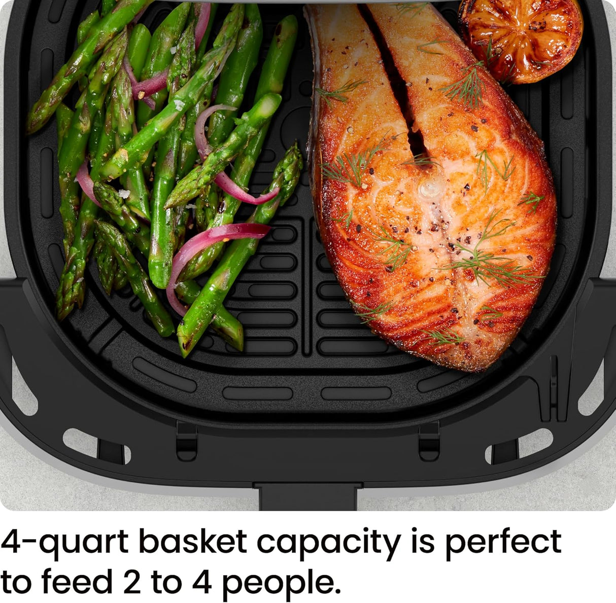 Freidora de aire Chefman 4 QT, tecnología Hi-Fry, pantalla táctil