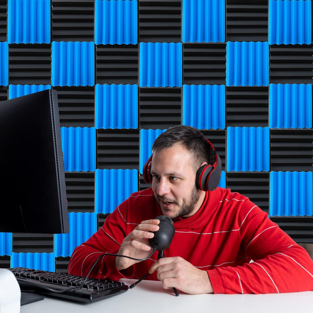 Paneles Acústicos, 24 Piezas, 2 x 12, Aislantes de Sonido