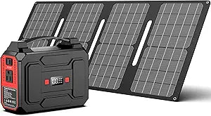 Generador Solar Portátil 200W, Estación de Energía 146Wh
