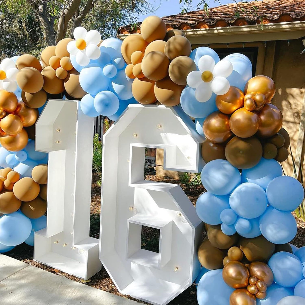 Kit de arco de guirnalda de globos azul claro, 102 globos azul pastel azul bebé 18, 12, 10, 5 pulgadas, diferentes tamaños para revelación de género, baby shower, cumpleaños, boda, aniversario, decoración de despedida de soltera
