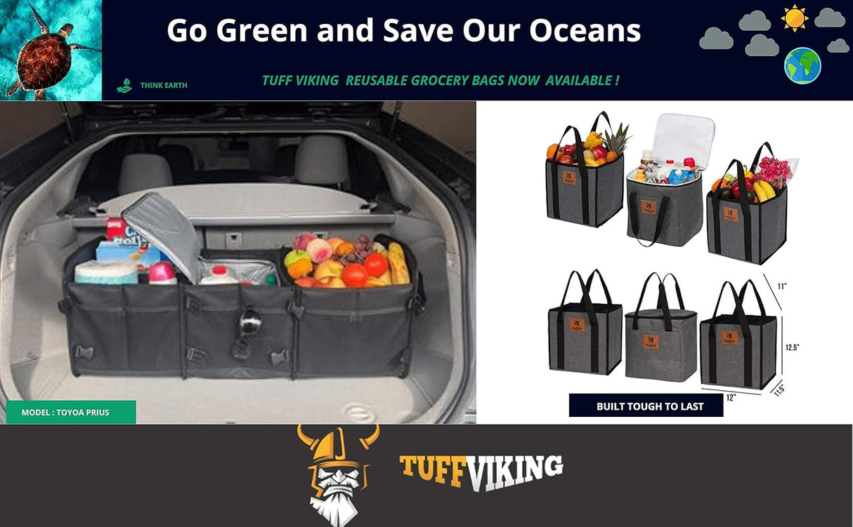 Organizador de maletero SUV 3 Compartimentos con tapa 5 en 1