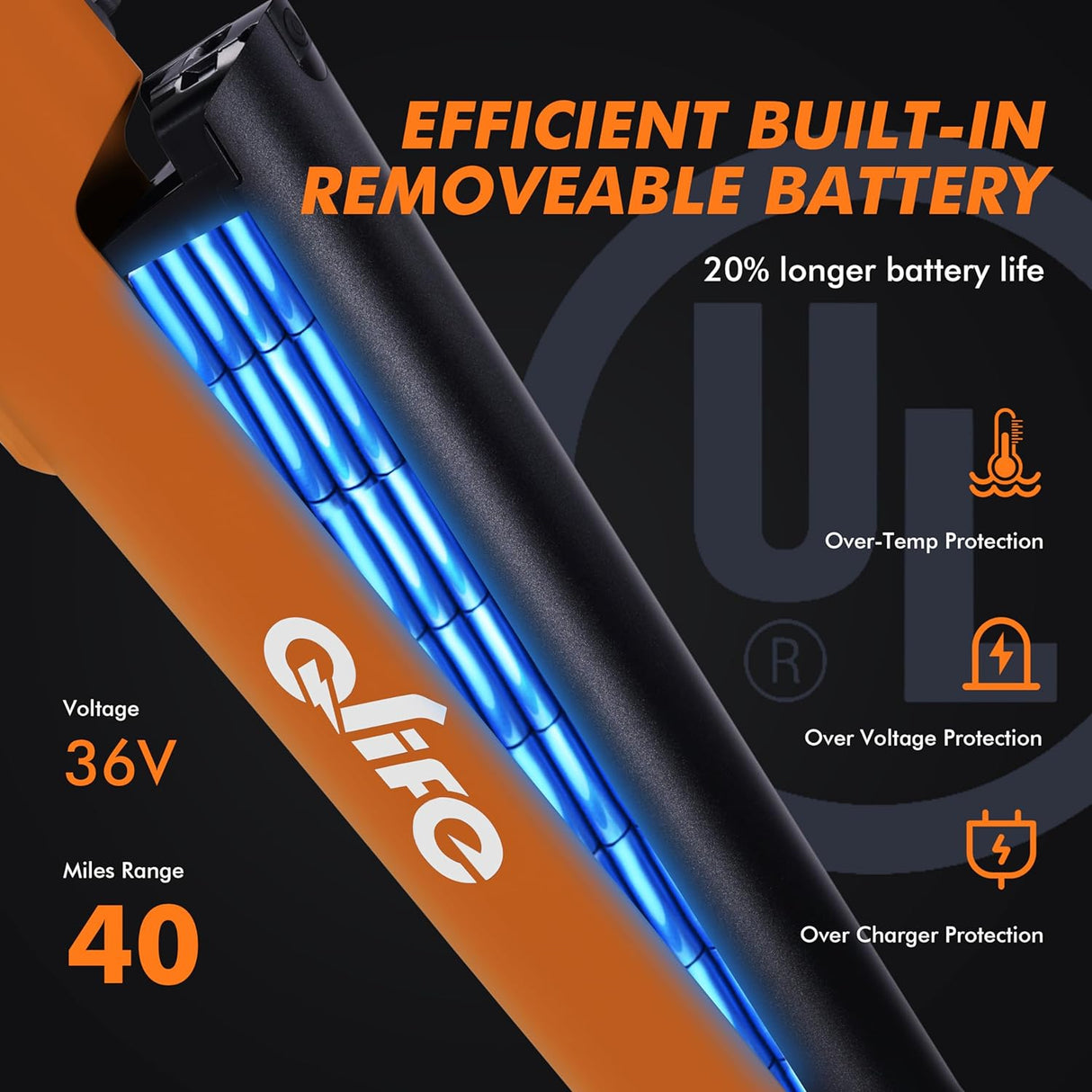 Bicicleta Eléctrica Cityone 26 750W, Batería Removible, 7 Velocidades