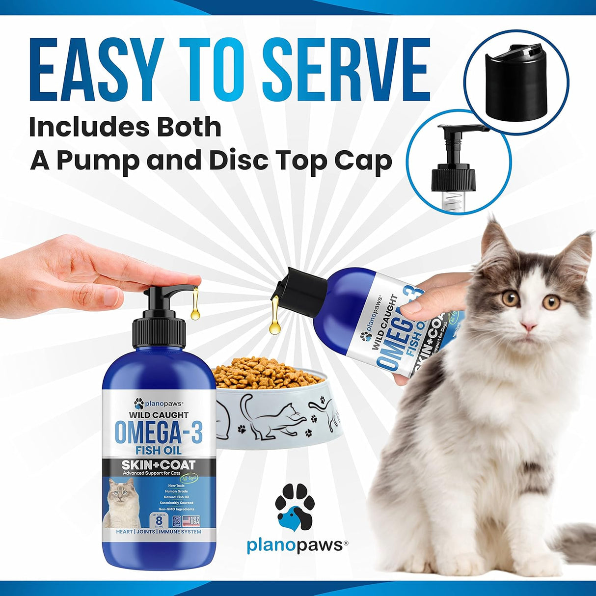 Suplementos Aceite de pescado Omega 3 para gatos