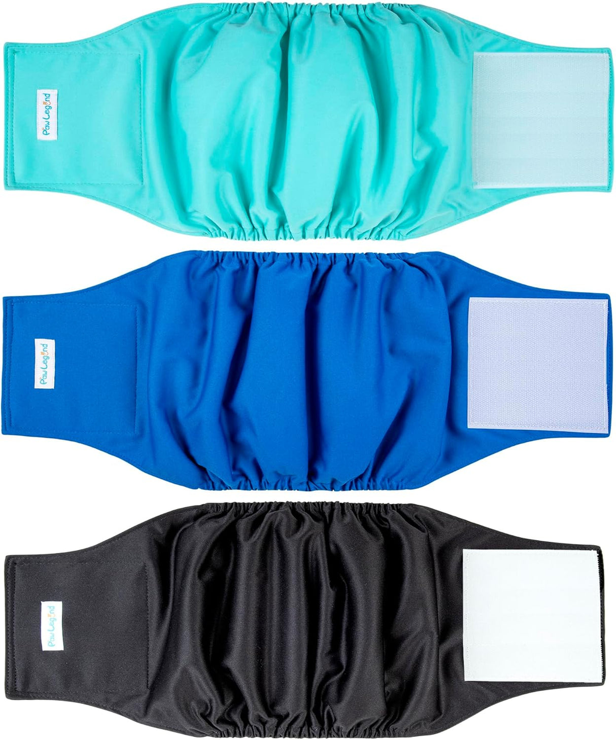 Paw Legend - Pañales lavables para perro macho (3 unidades), S