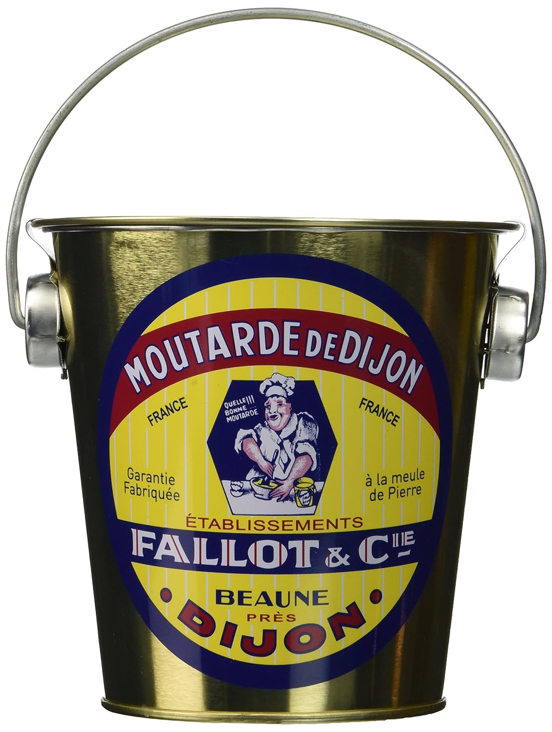 Mostaza Dijon Edmond Fallot 15.8oz en cubo de metal