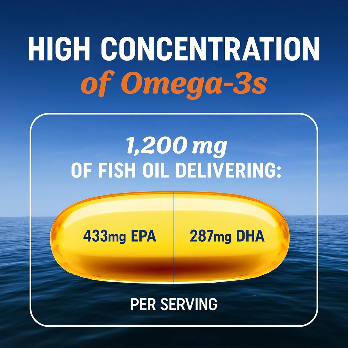 Suplemento Omega 3 Triple Fuerza 1200 mg | Aceite de Pescado