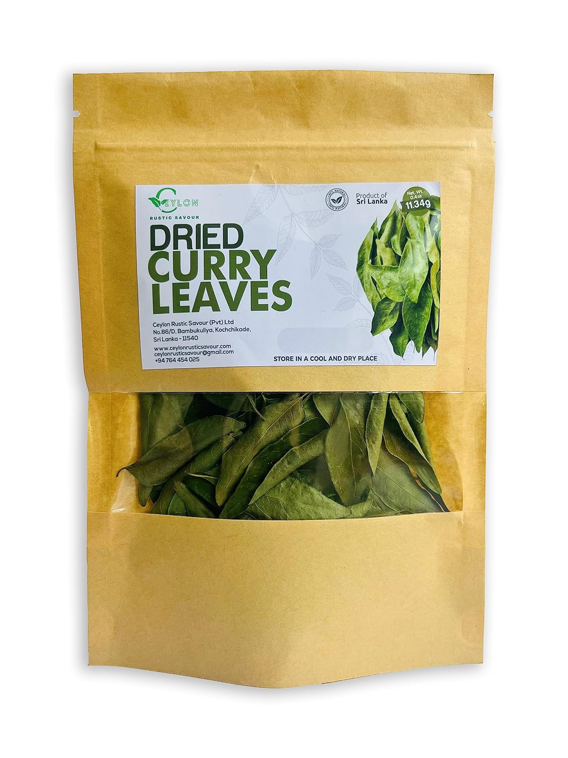 Hojas de Curry Secas Orgánicas 0.4 Oz - Sabor Distintivo