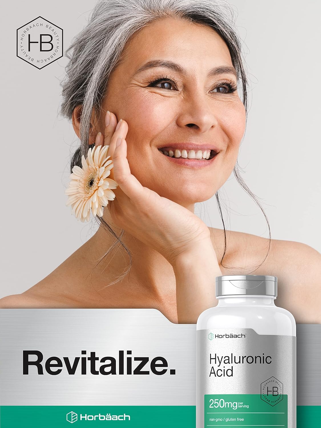 Horbaach Cápsulas de ácido hialurónico 250 mg