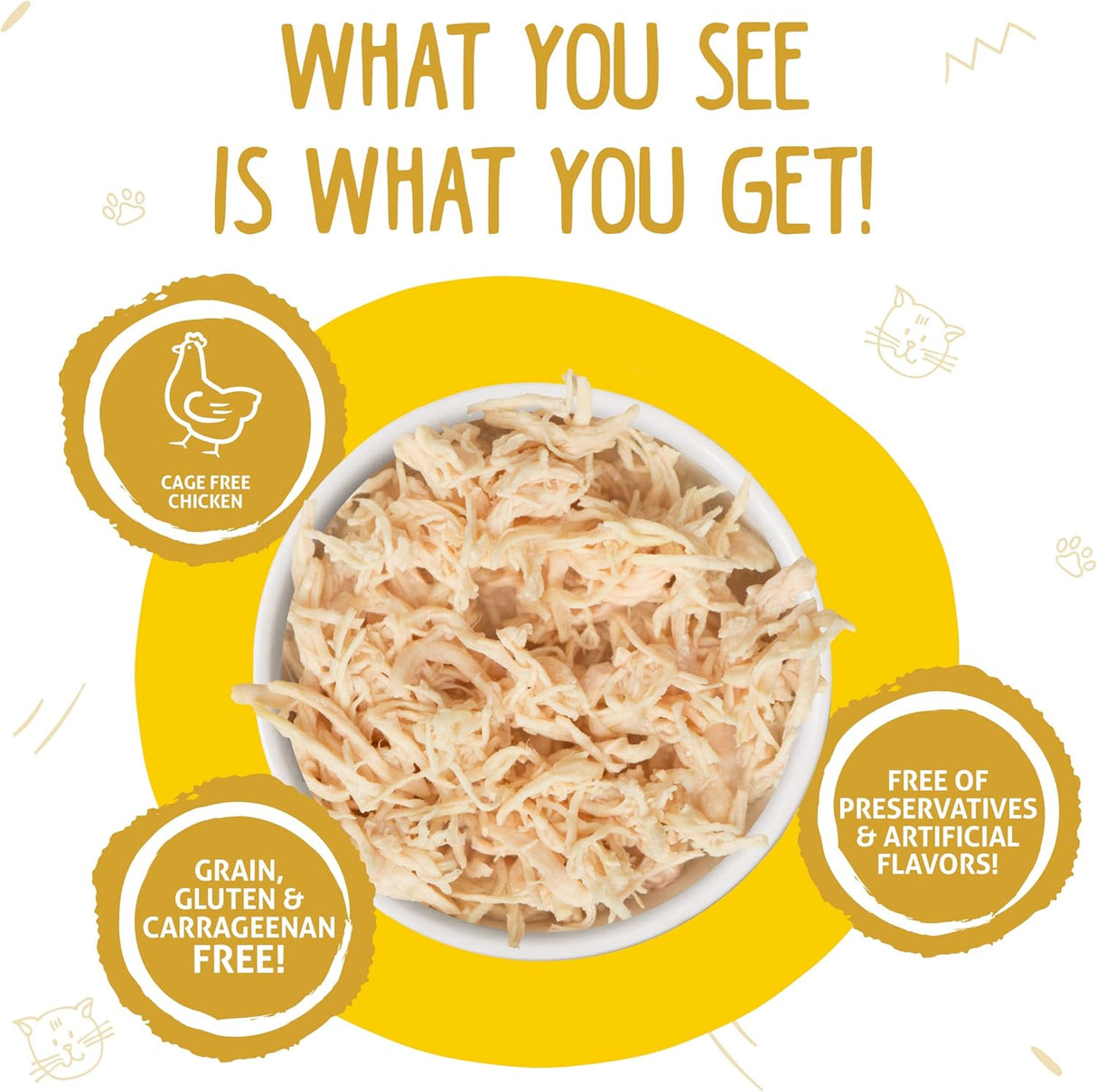 Comida húmeda natural para gatos sin cereales