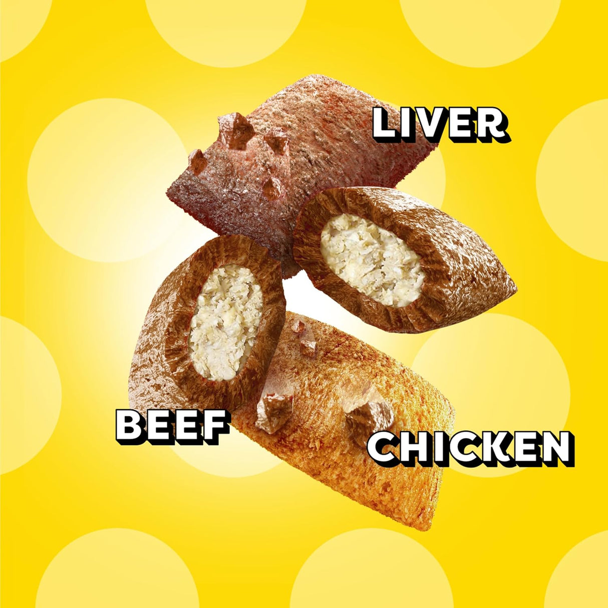 Golosinas crujientes y suaves para gatos sabor al aire libre