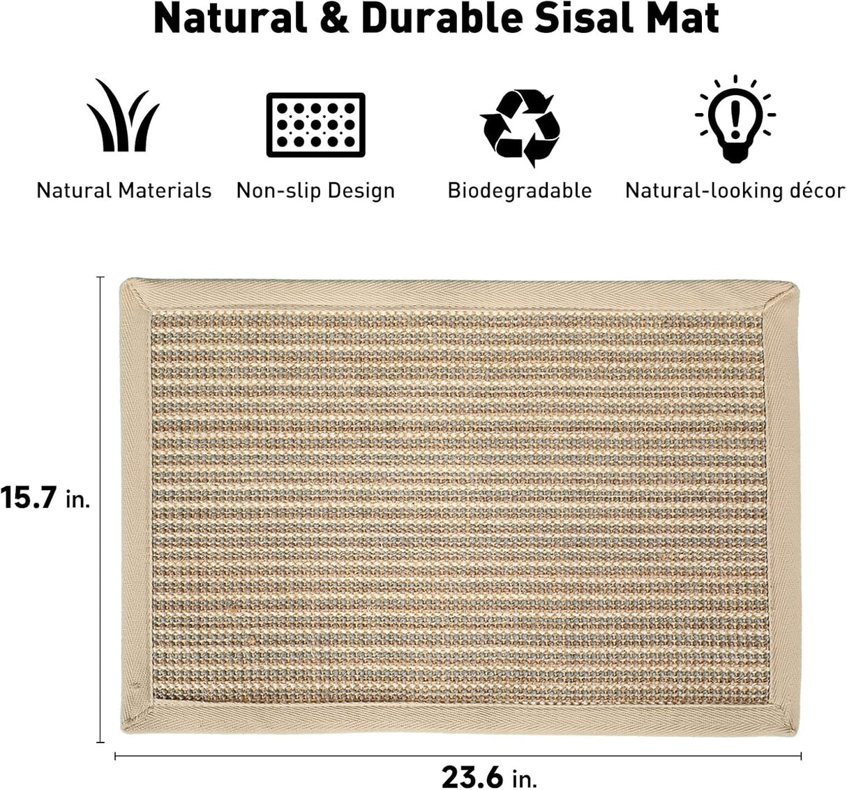 Alfombrilla de rascar para gatos tapete horizontal