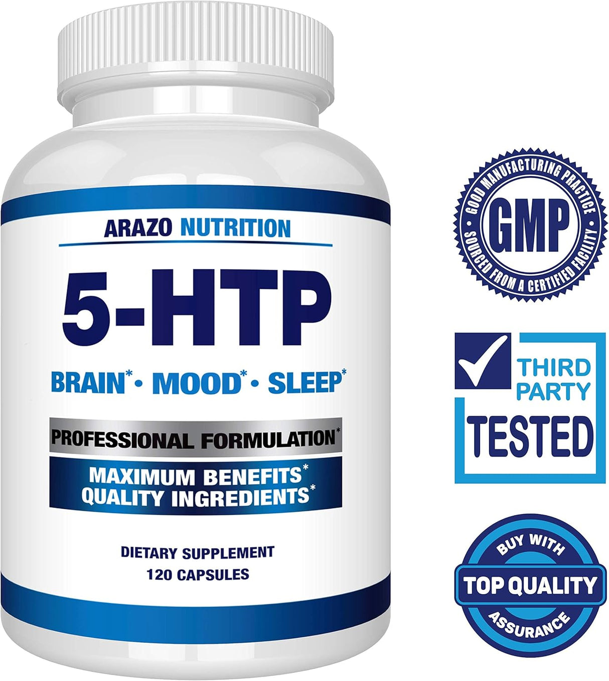 Suplementos Alimenticios 5-HTP 0.007 oz 120 cápsulas