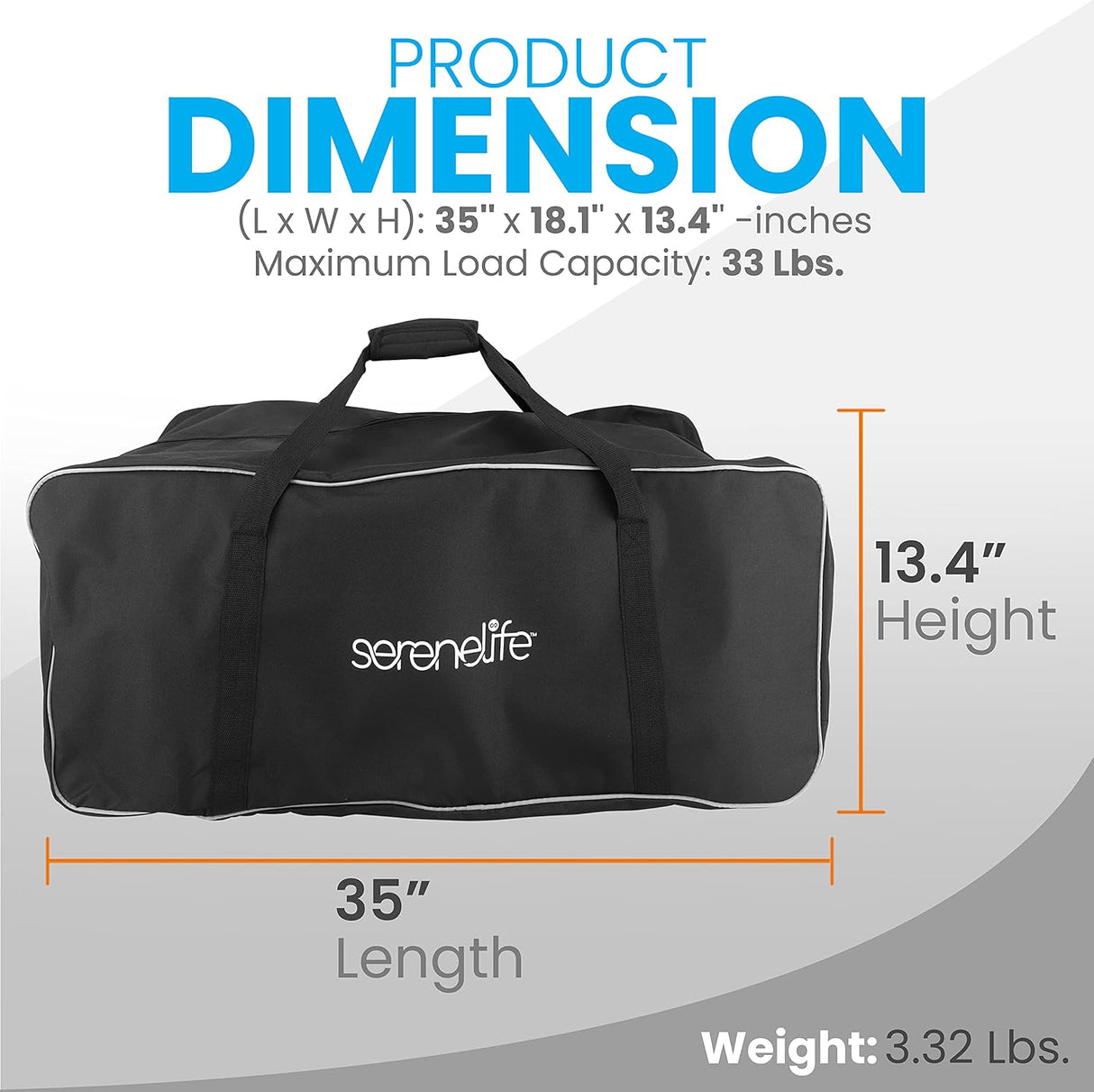 Bolsa de viaje portátil carrito de golf SereneLife SLGZBGA