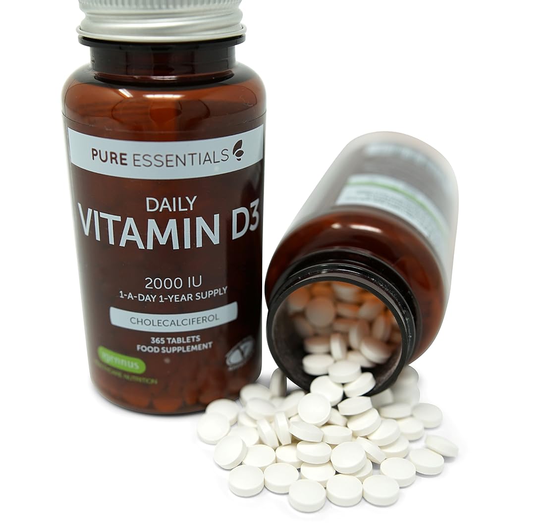 Vitamina D3 2000iu - 365 tabletas pequeñas