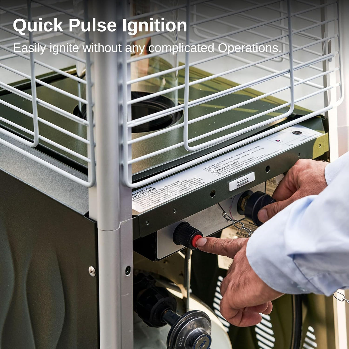 Calentador de patio aire libre 48,000 BTU EAST OAK Pyramid