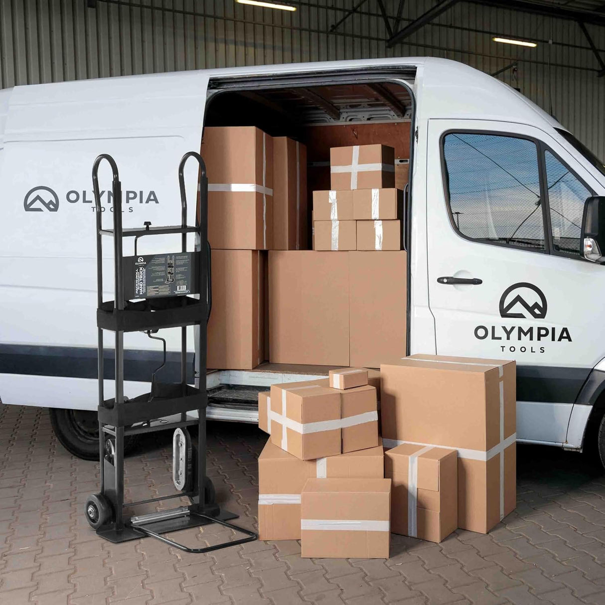 Carretilla para electrodomésticos Olympia Tools, 800 lb, con cinturón