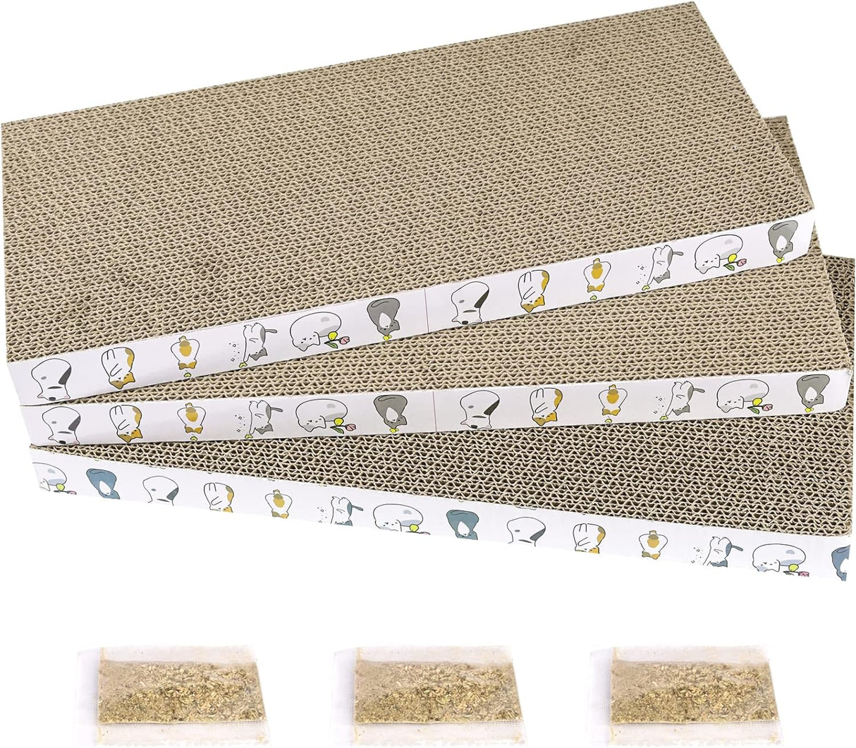 Rascador para gatos 3 piezas almohadilla reversible