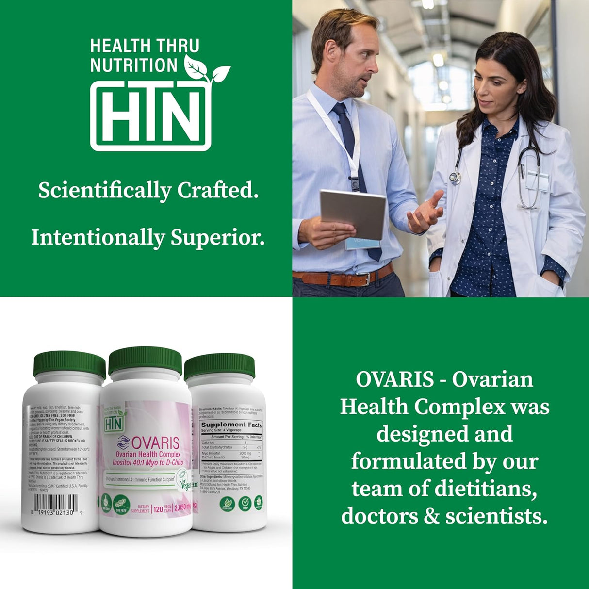 Ovaris Complejo para Salud Ovárica Heath Thru Nutrition