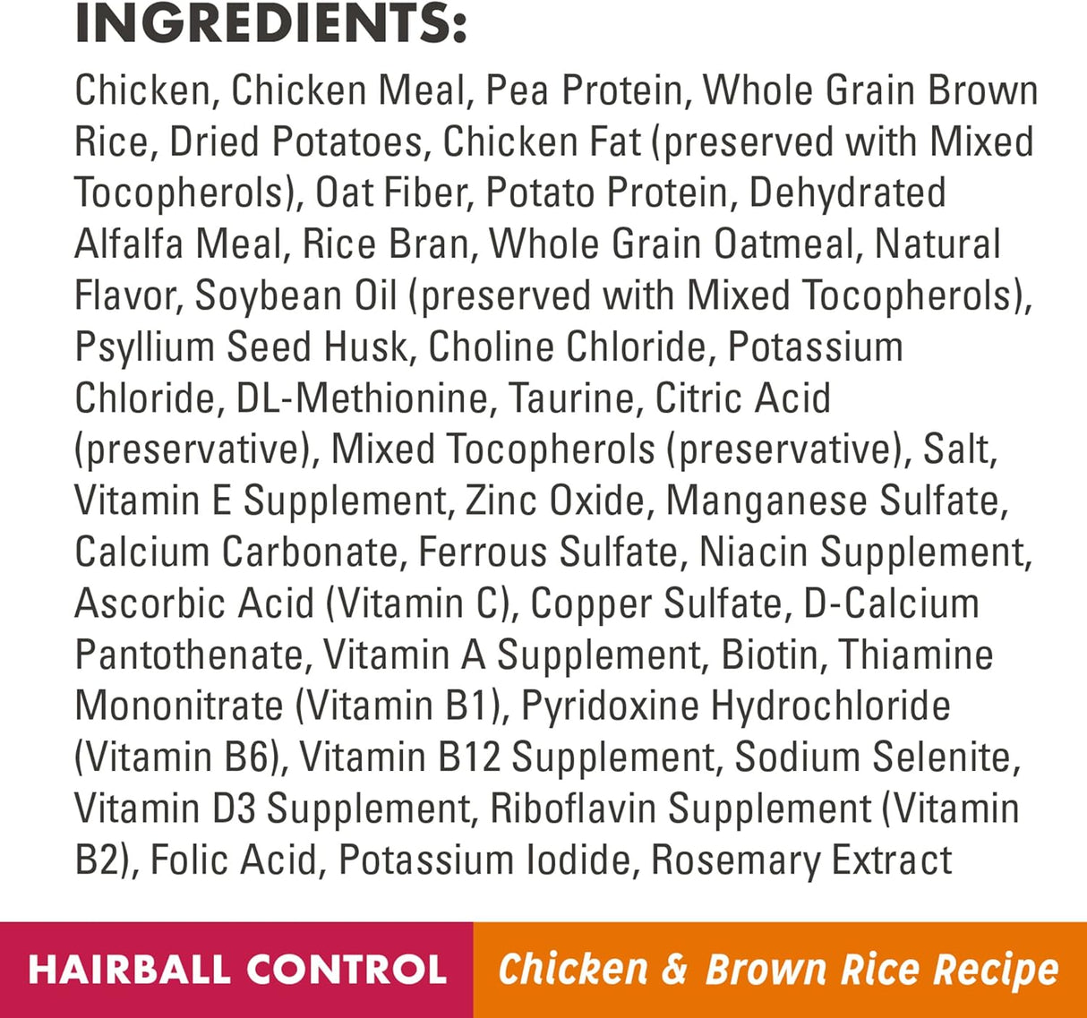 NUTRO WHOLESOME ESSENTIALS - Alimento seco natural para gatos, control de bola de pelo para gatos adultos, receta de pollo y arroz integral, croquetas para gatos, bolsa de 5 libras