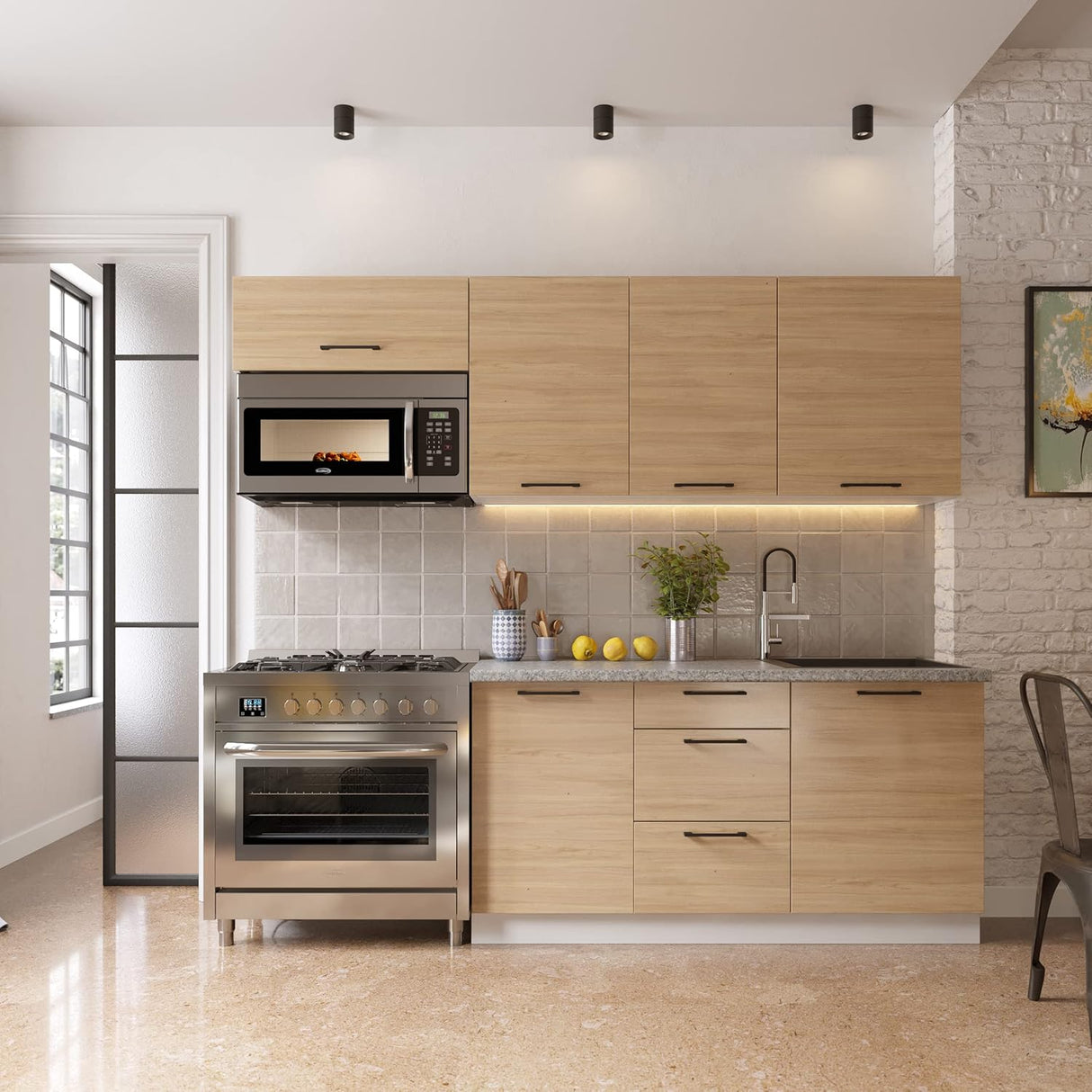 Microondas KoolMore KM-MOT-1SS, 300CFM, 10 Niveles, Timer