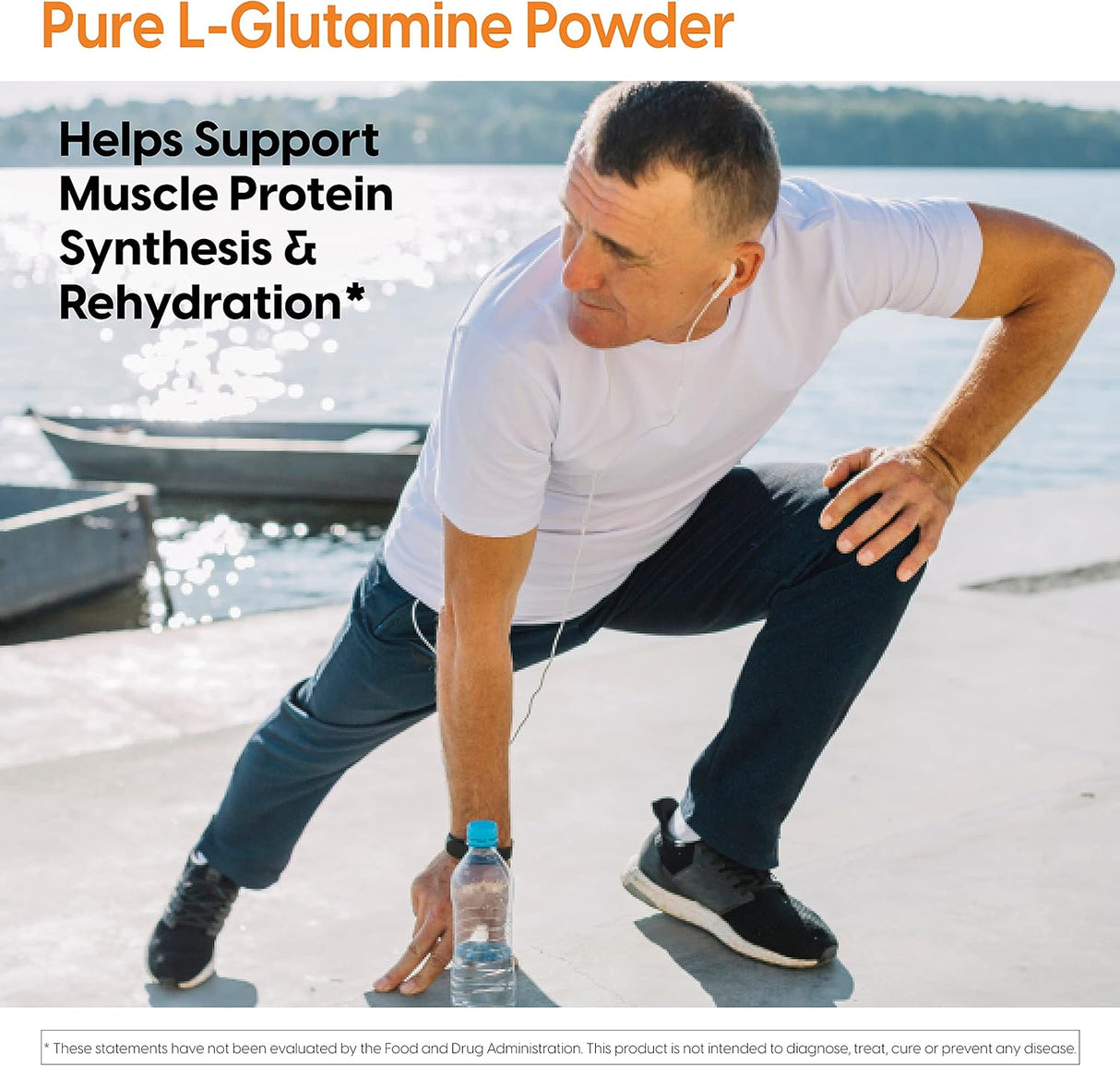 DocSuplementos de L-glutamina apoya la masa muscular 300g