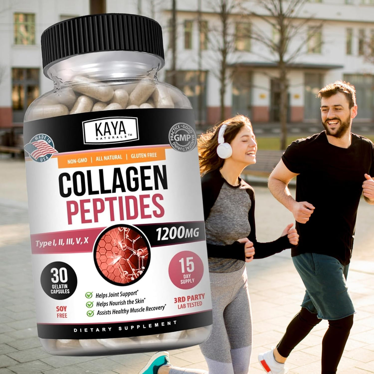 Kaya Naturals Colágeno Multi para cabello y piel 30 caps