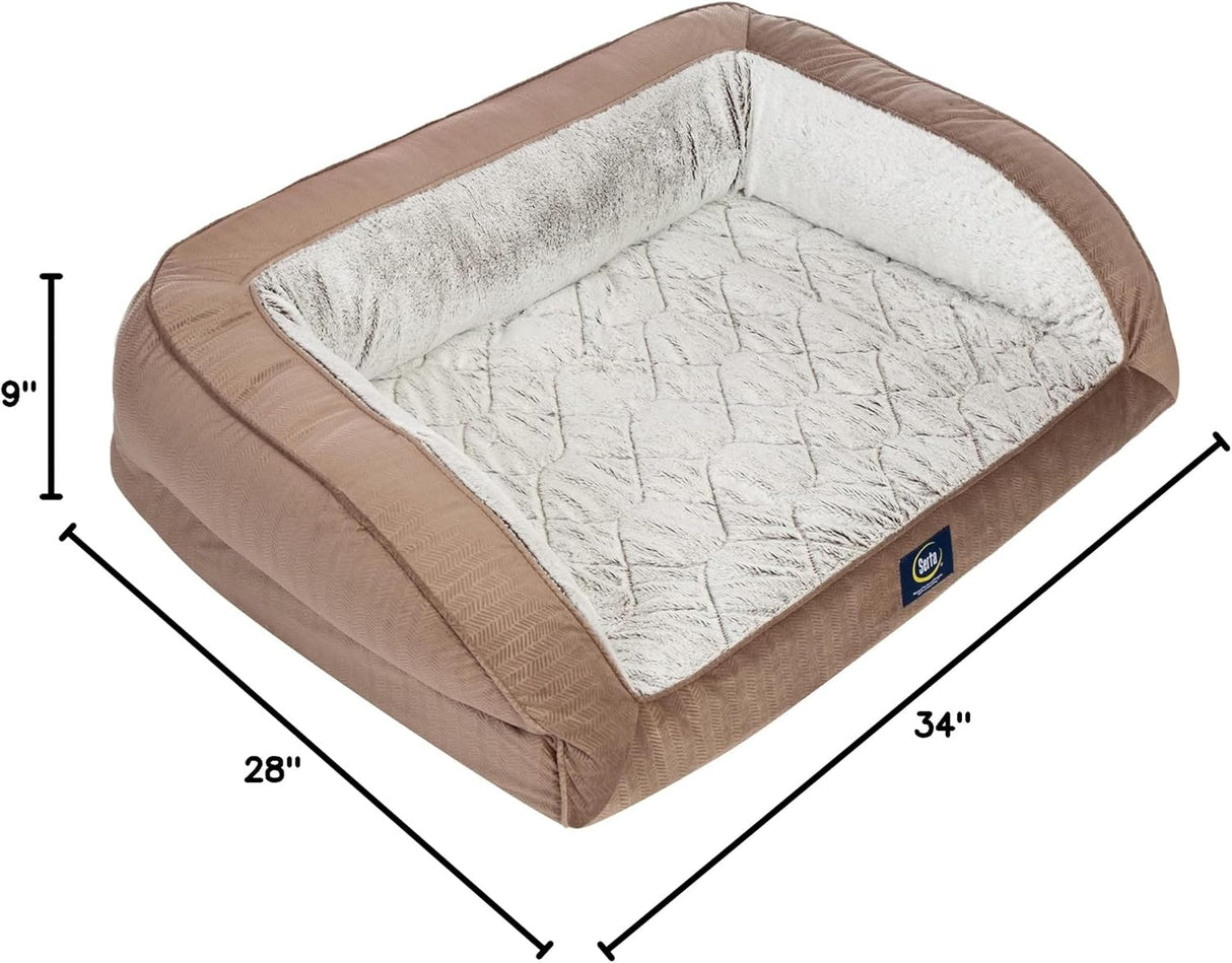 Cama para Perros Serta Orthopedic, Confortable y Reforzada, Grande