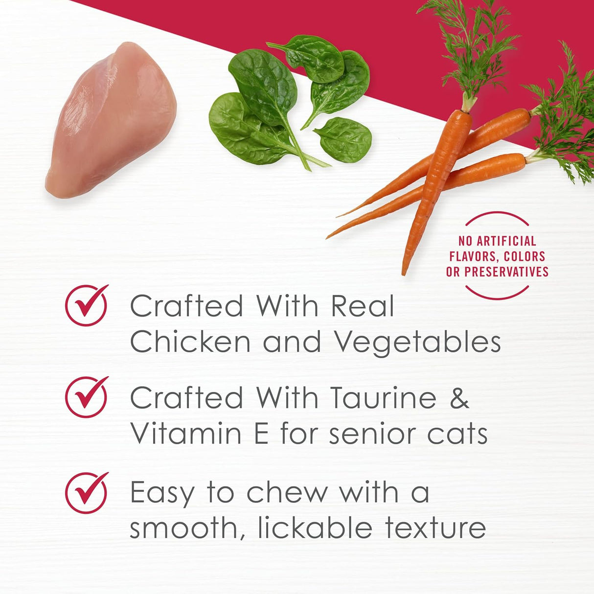 Alimento húmedo para gatos senior con ingredientes limitados