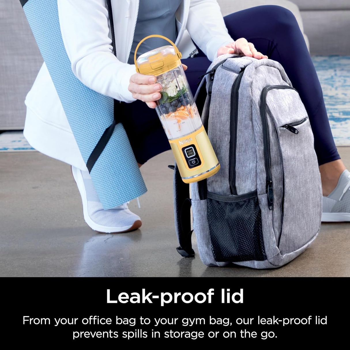 Batidora Portátil Ninja, 18oz, Recargable USB-C, BC151LB