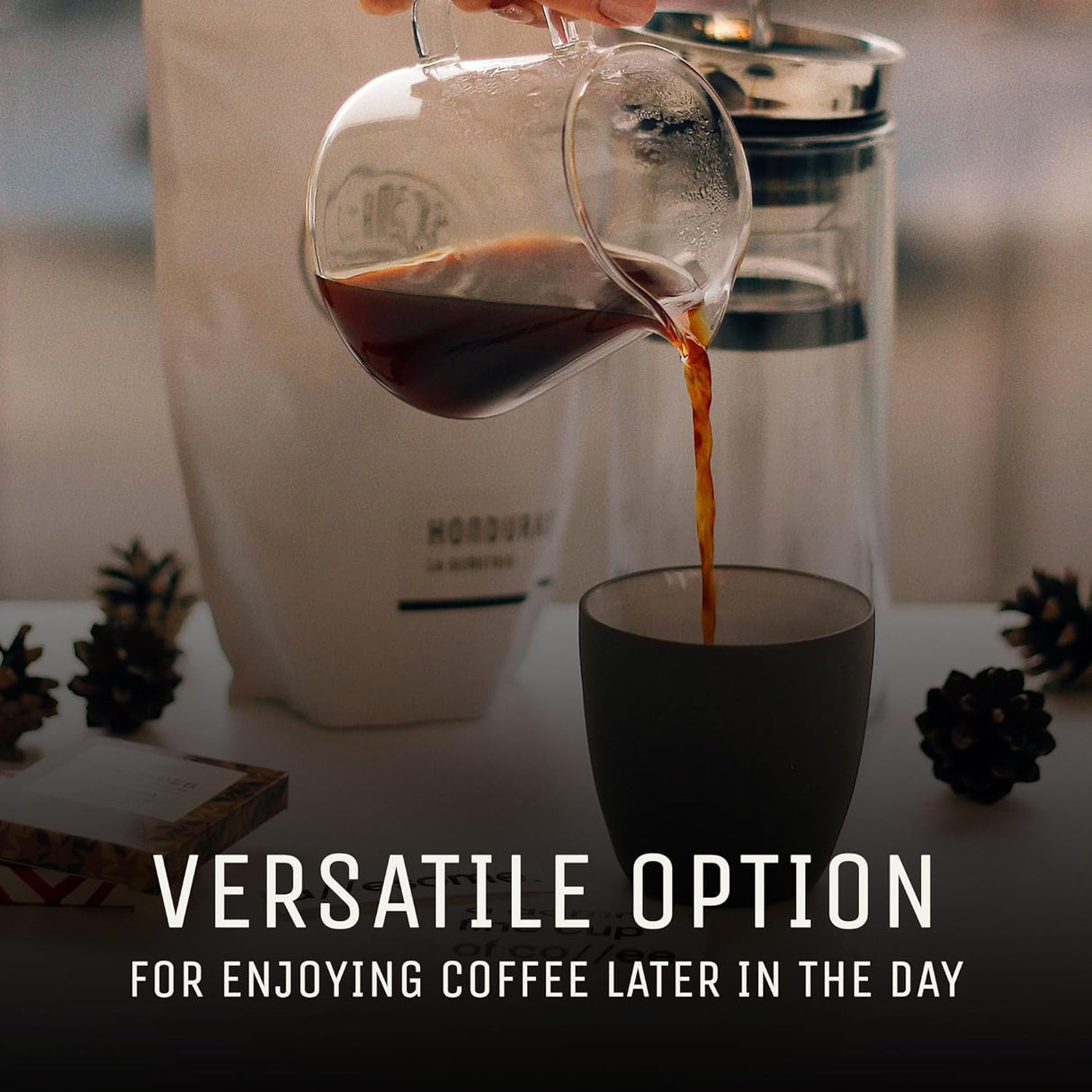 Café Molido Half Caff Marquis, Mezcla Ethiopian y Decaf, 2 lb