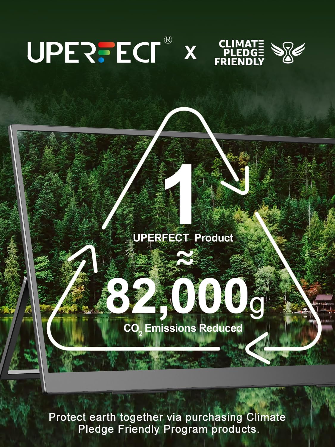 Monitor portátil UPERFECT 18.5 120Hz FHD con VESA y soporte