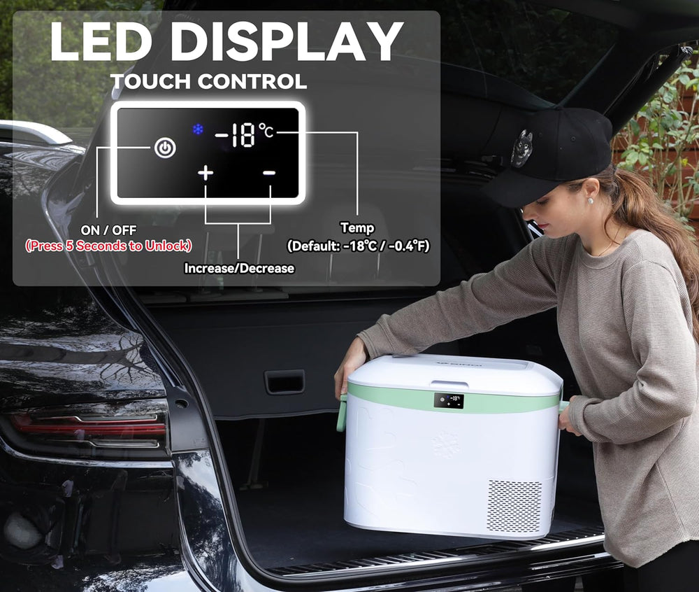 Refrigerador portátil de 12 V para automóvil 19 cuartos