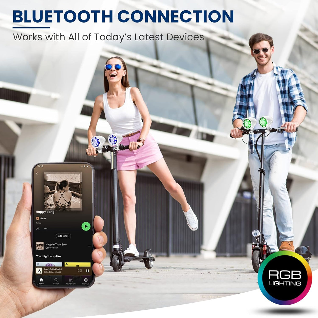 Parlantes todoterreno impermeables blancos PYLE PLMRBT33WT