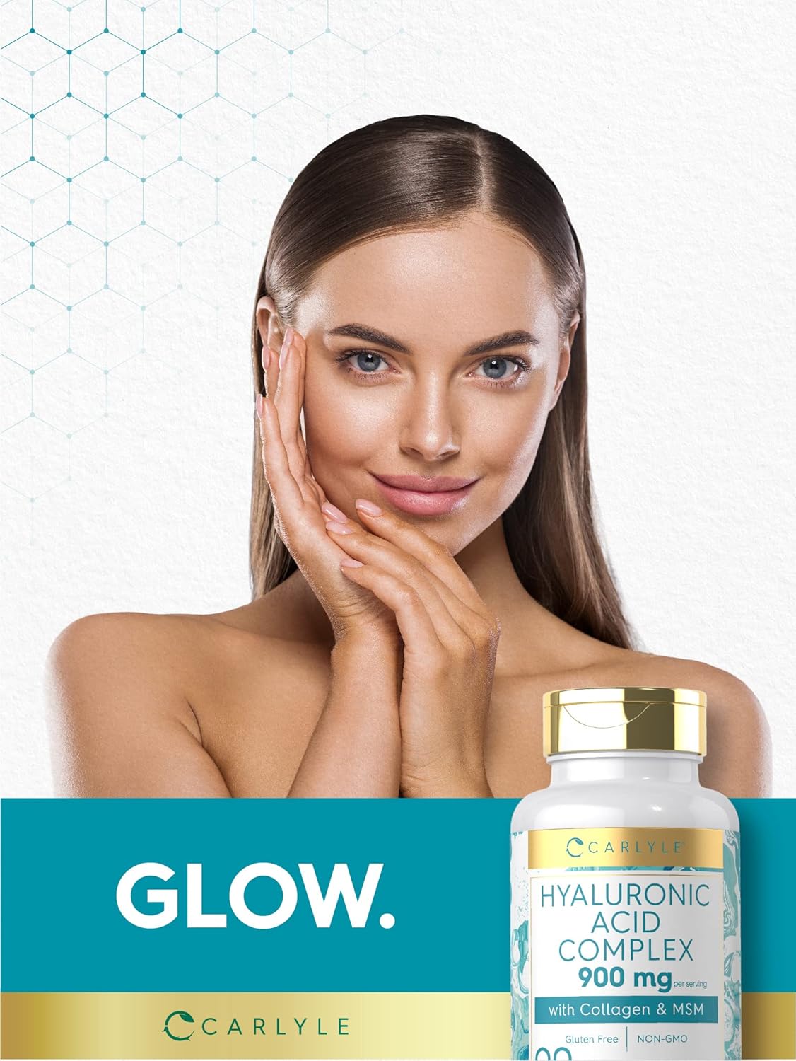 Carlyle Ácido hialurónico con colágeno 900 mg 90 cápsulas