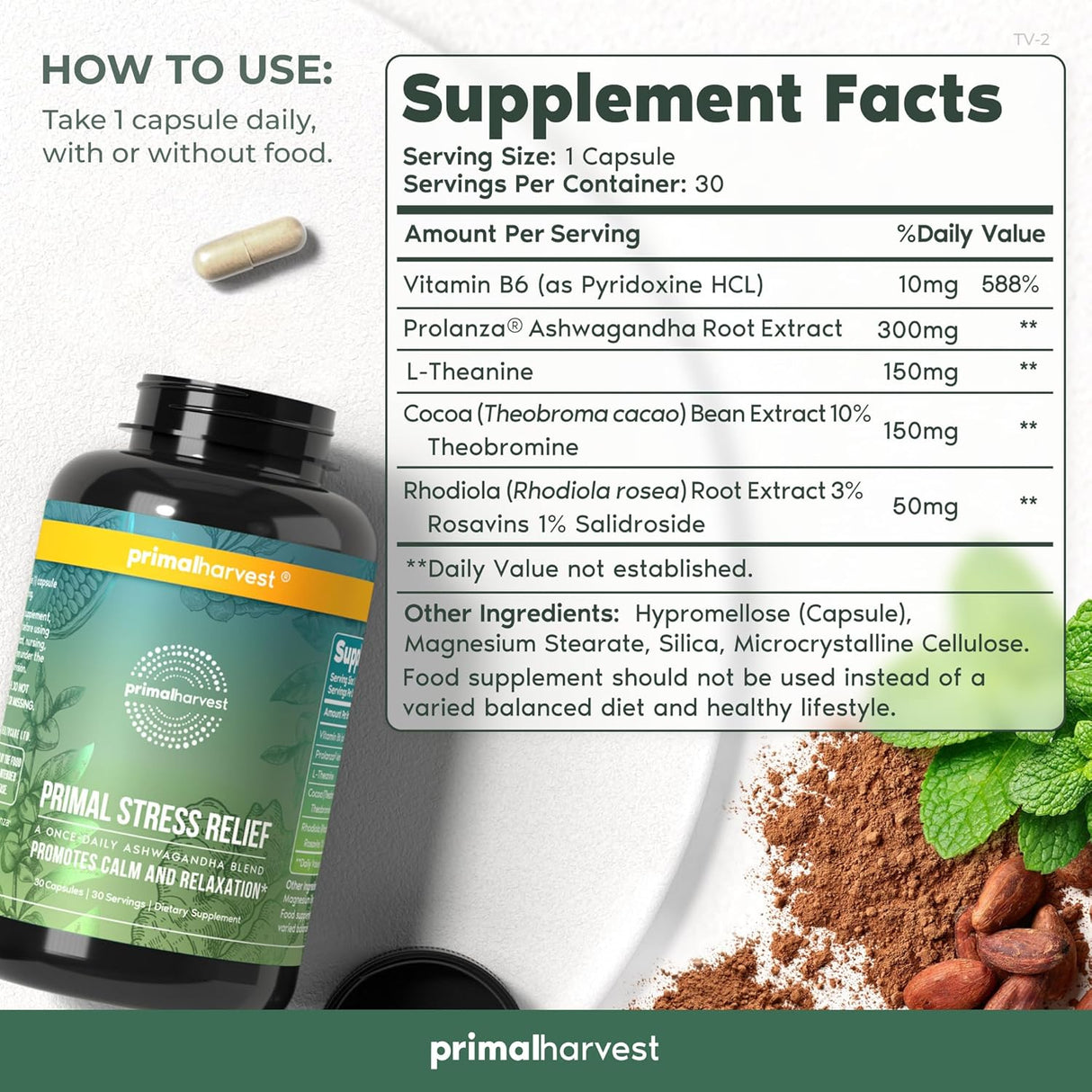 Suplemento para aliviar el estrés para mujeres y hombres